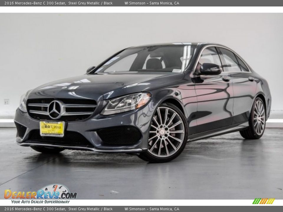 2016 Mercedes-Benz C 300 Sedan Steel Grey Metallic / Black Photo #14