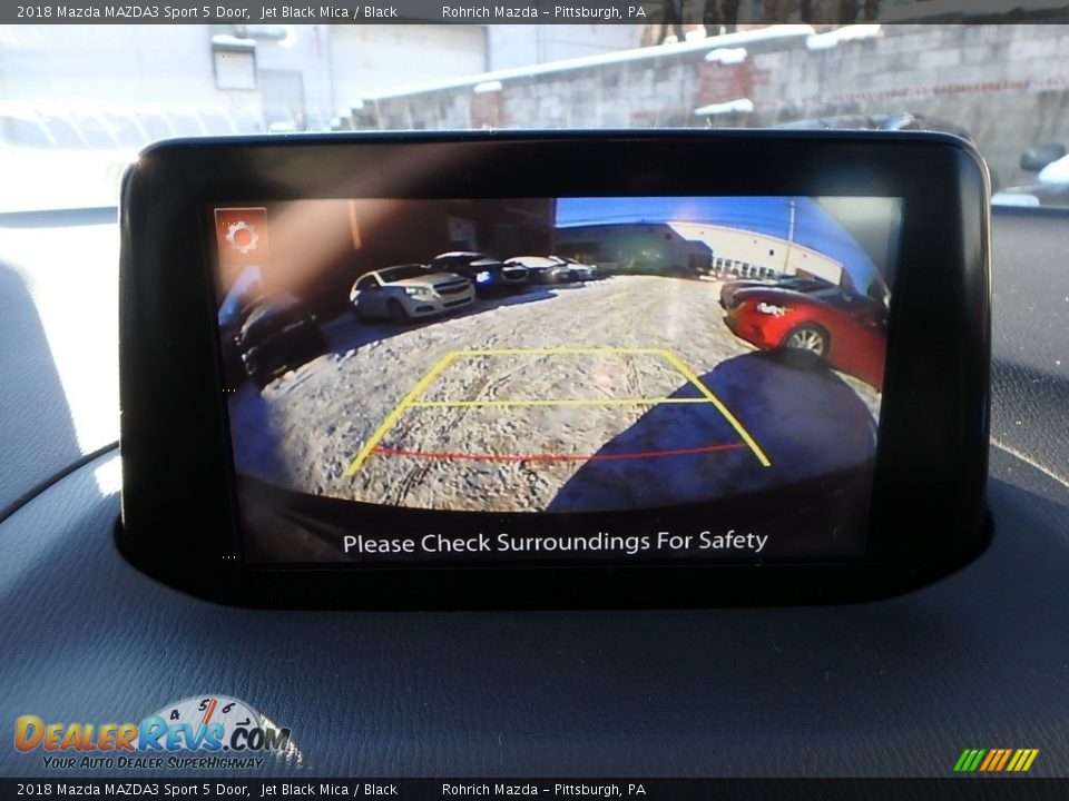 2018 Mazda MAZDA3 Sport 5 Door Jet Black Mica / Black Photo #14
