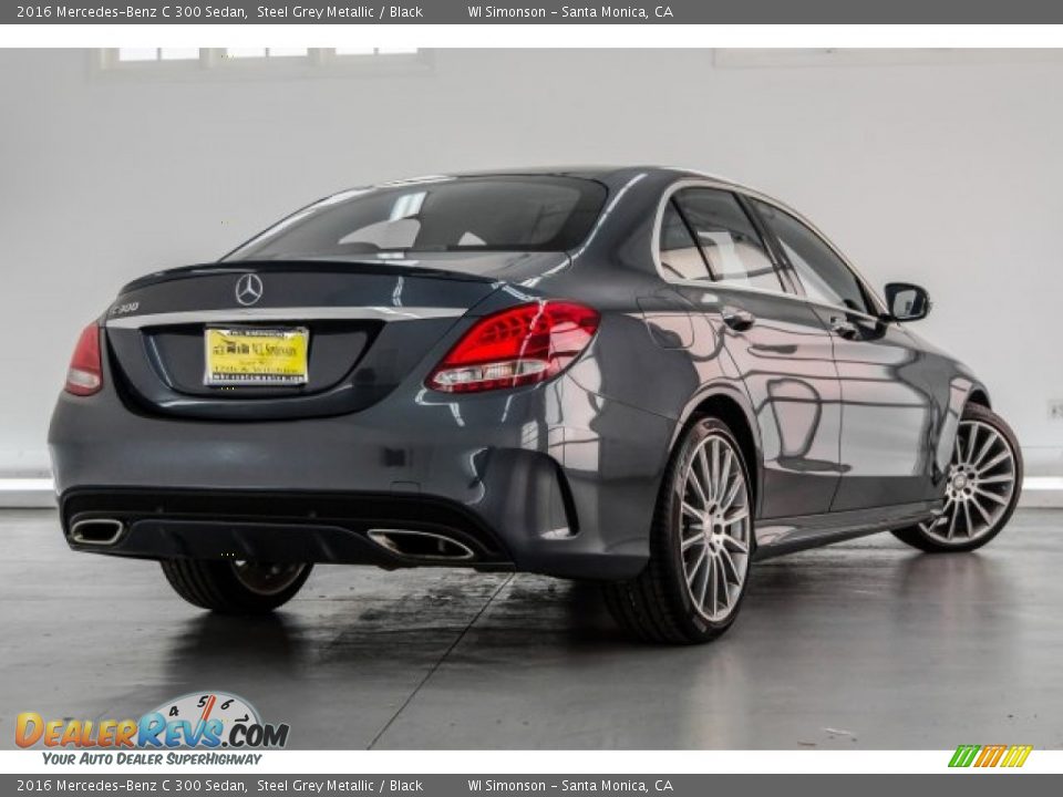 2016 Mercedes-Benz C 300 Sedan Steel Grey Metallic / Black Photo #16