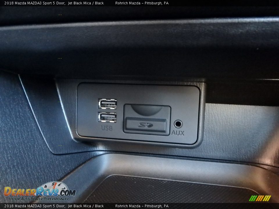 2018 Mazda MAZDA3 Sport 5 Door Jet Black Mica / Black Photo #15
