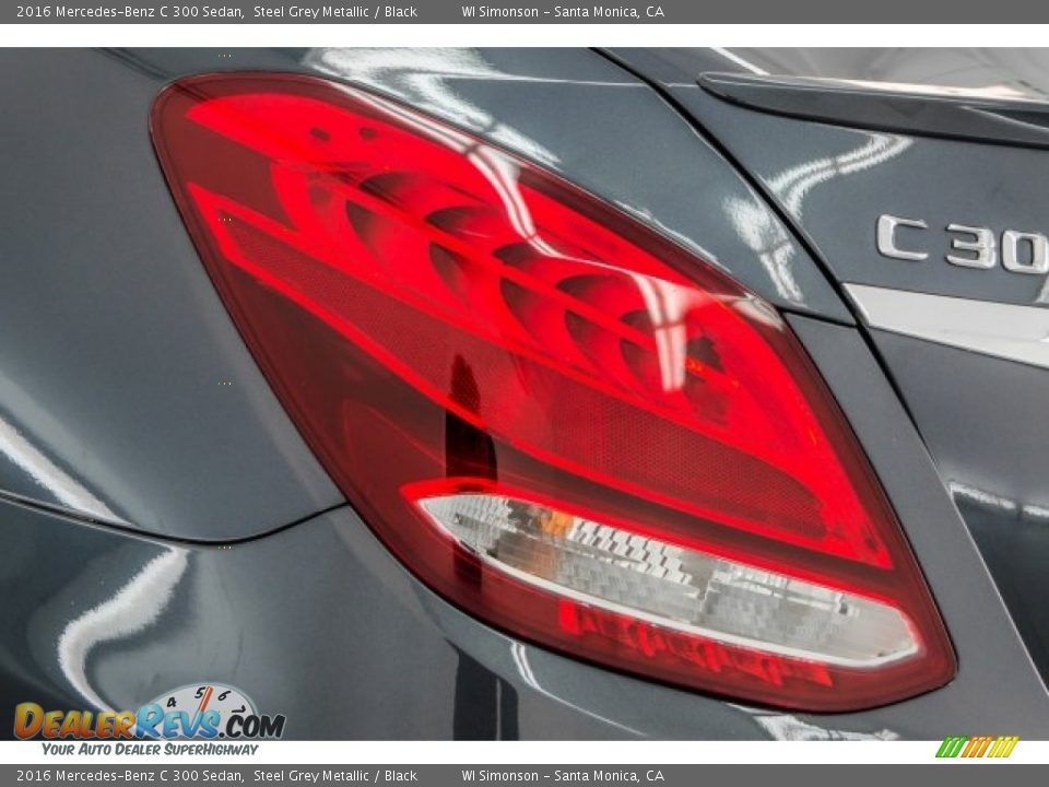 2016 Mercedes-Benz C 300 Sedan Steel Grey Metallic / Black Photo #24