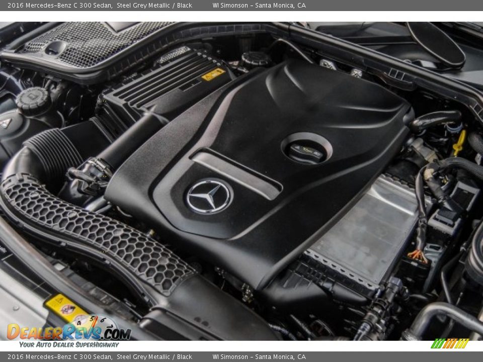 2016 Mercedes-Benz C 300 Sedan Steel Grey Metallic / Black Photo #28