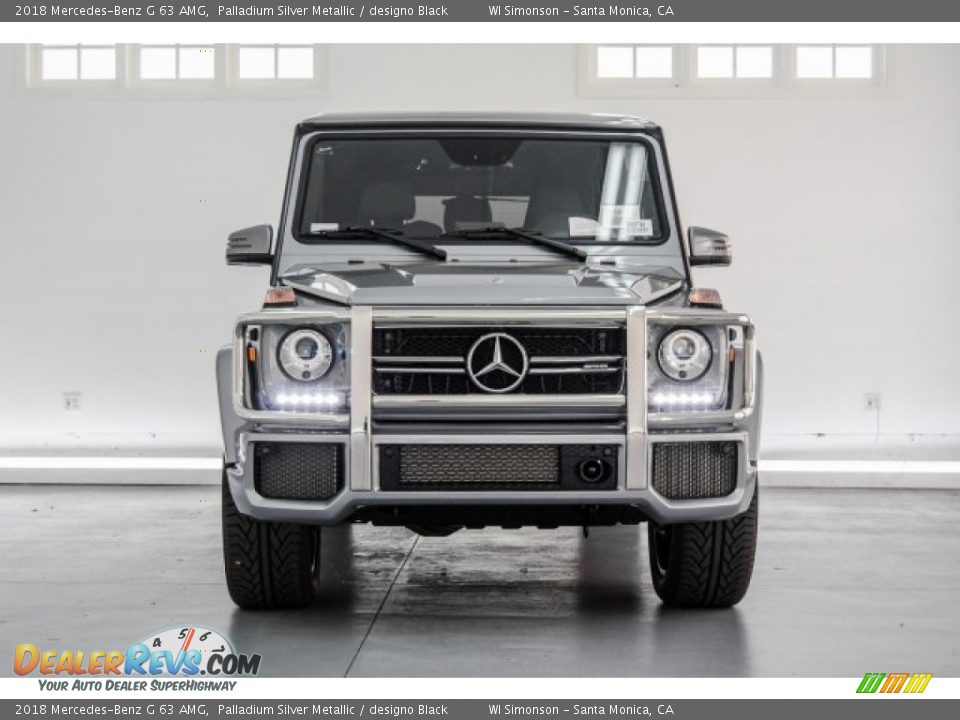 2018 Mercedes-Benz G 63 AMG Palladium Silver Metallic / designo Black Photo #2