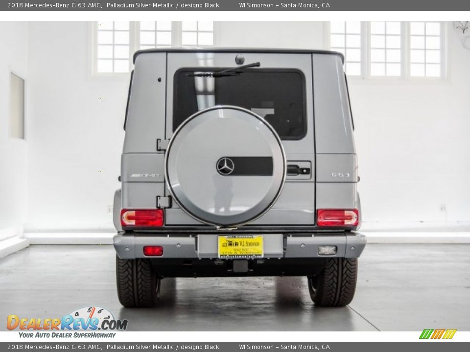 2018 Mercedes-Benz G 63 AMG Palladium Silver Metallic / designo Black Photo #3