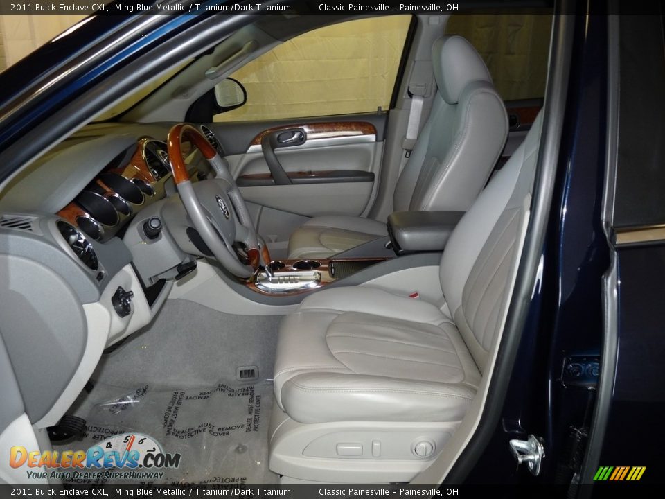 2011 Buick Enclave CXL Ming Blue Metallic / Titanium/Dark Titanium Photo #8