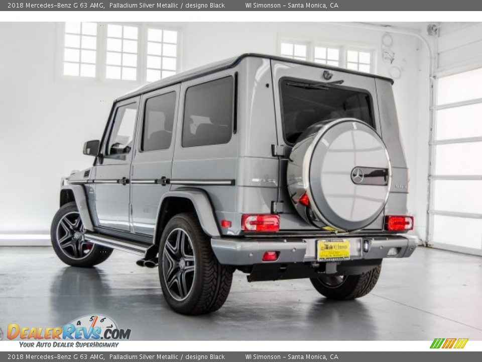2018 Mercedes-Benz G 63 AMG Palladium Silver Metallic / designo Black Photo #10