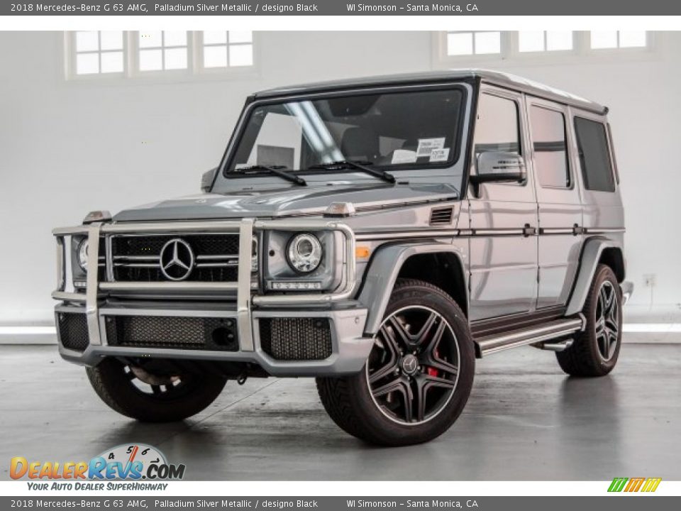 2018 Mercedes-Benz G 63 AMG Palladium Silver Metallic / designo Black Photo #12