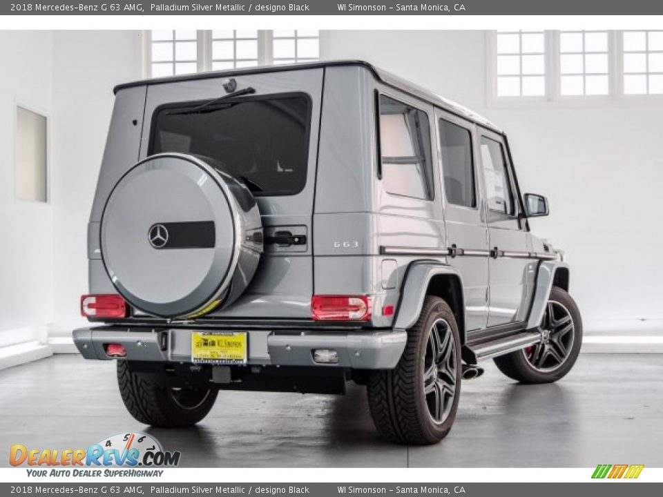 2018 Mercedes-Benz G 63 AMG Palladium Silver Metallic / designo Black Photo #14