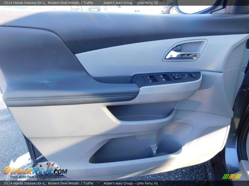 2014 Honda Odyssey EX-L Modern Steel Metallic / Truffle Photo #8