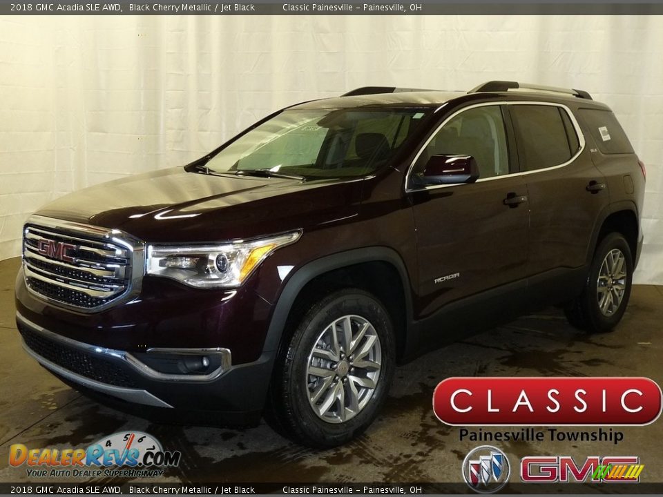 2018 GMC Acadia SLE AWD Black Cherry Metallic / Jet Black Photo #1