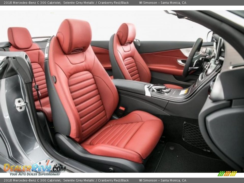 2018 Mercedes-Benz C 300 Cabriolet Selenite Grey Metallic / Cranberry Red/Black Photo #2