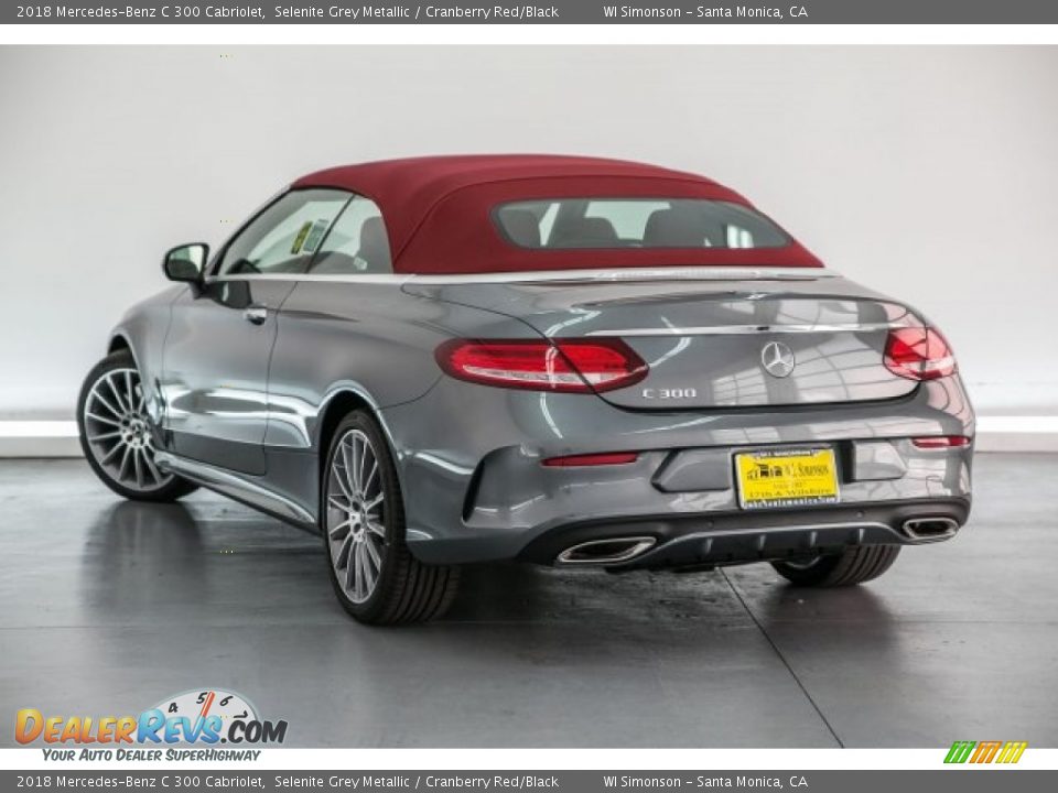 2018 Mercedes-Benz C 300 Cabriolet Selenite Grey Metallic / Cranberry Red/Black Photo #3