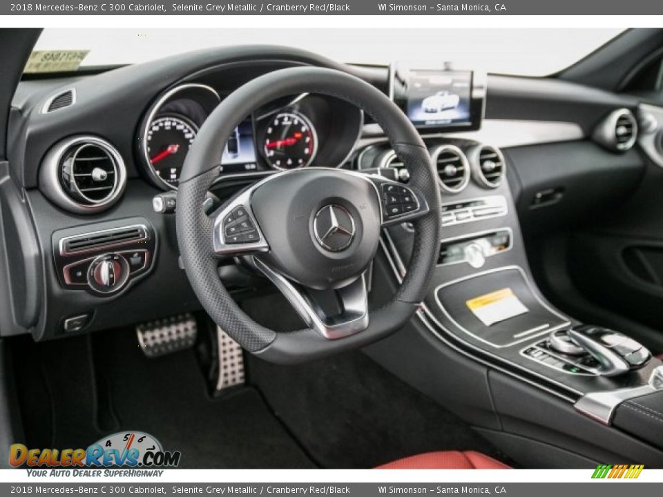 2018 Mercedes-Benz C 300 Cabriolet Selenite Grey Metallic / Cranberry Red/Black Photo #5