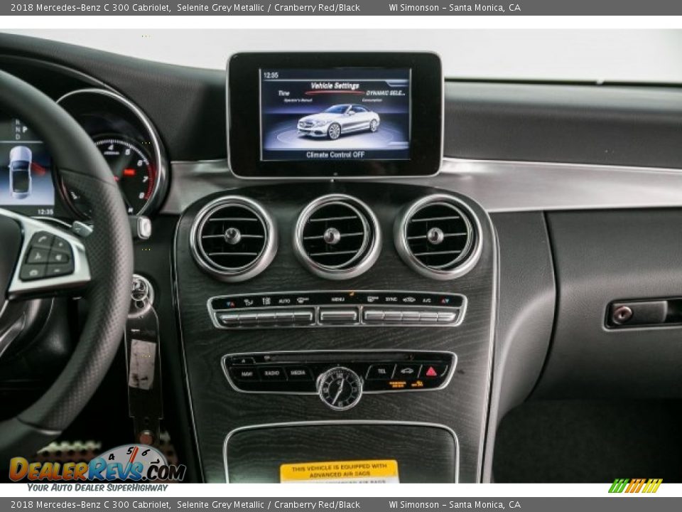 2018 Mercedes-Benz C 300 Cabriolet Selenite Grey Metallic / Cranberry Red/Black Photo #6