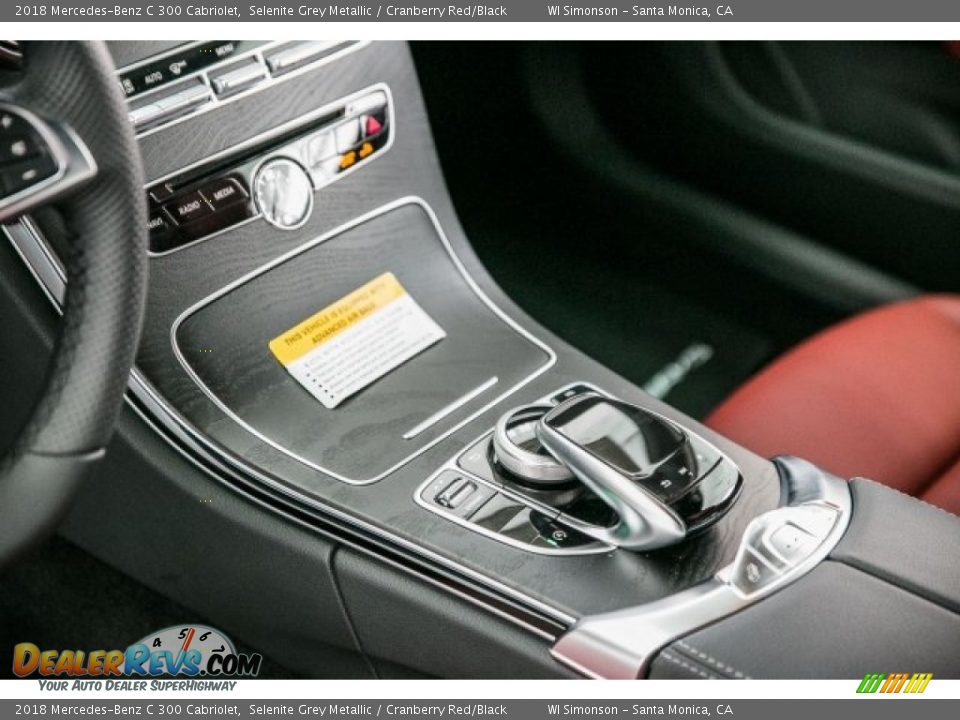 2018 Mercedes-Benz C 300 Cabriolet Selenite Grey Metallic / Cranberry Red/Black Photo #7