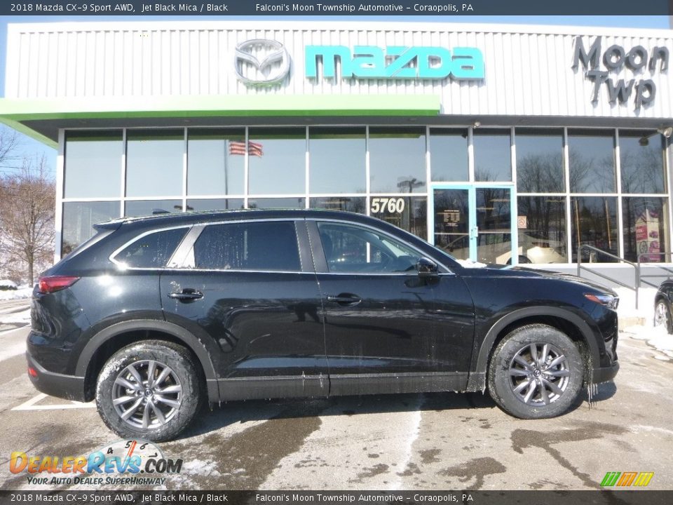 2018 Mazda CX-9 Sport AWD Jet Black Mica / Black Photo #1