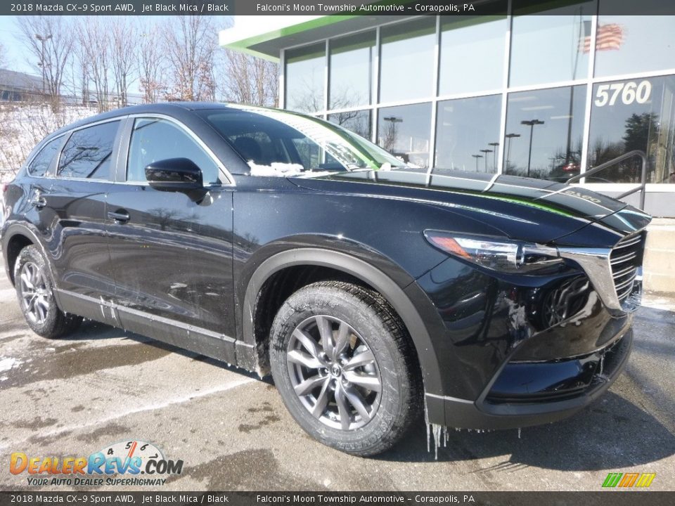 2018 Mazda CX-9 Sport AWD Jet Black Mica / Black Photo #3