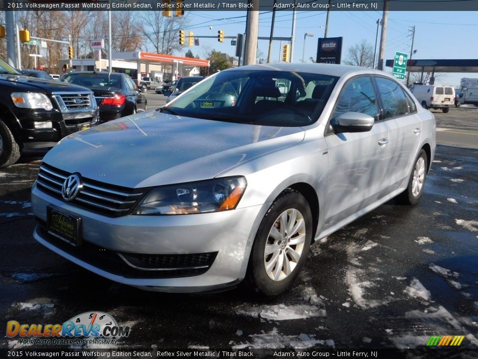 2015 Volkswagen Passat Wolfsburg Edition Sedan Reflex Silver Metallic / Titan Black Photo #1