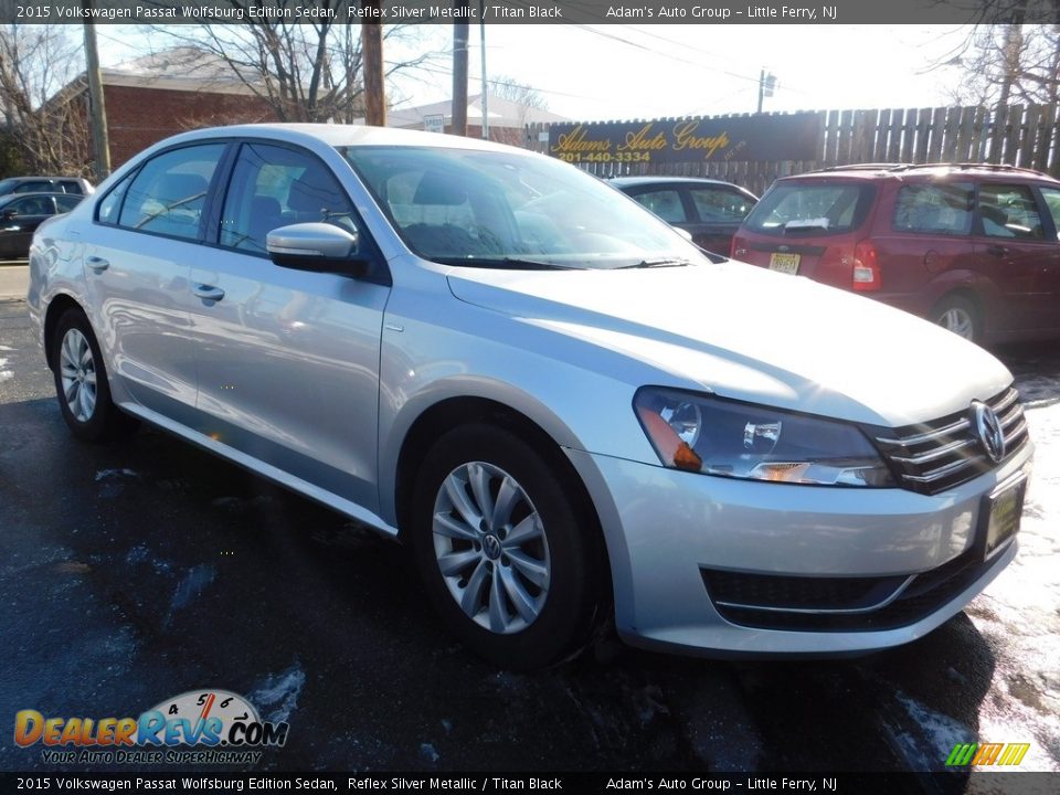 2015 Volkswagen Passat Wolfsburg Edition Sedan Reflex Silver Metallic / Titan Black Photo #3