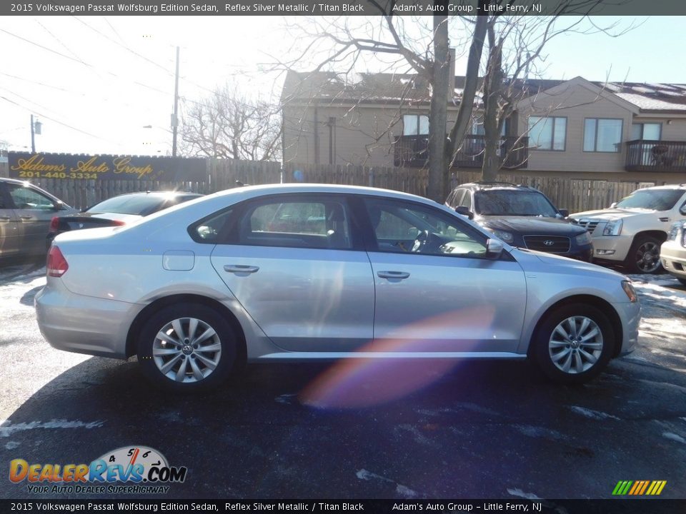 2015 Volkswagen Passat Wolfsburg Edition Sedan Reflex Silver Metallic / Titan Black Photo #4
