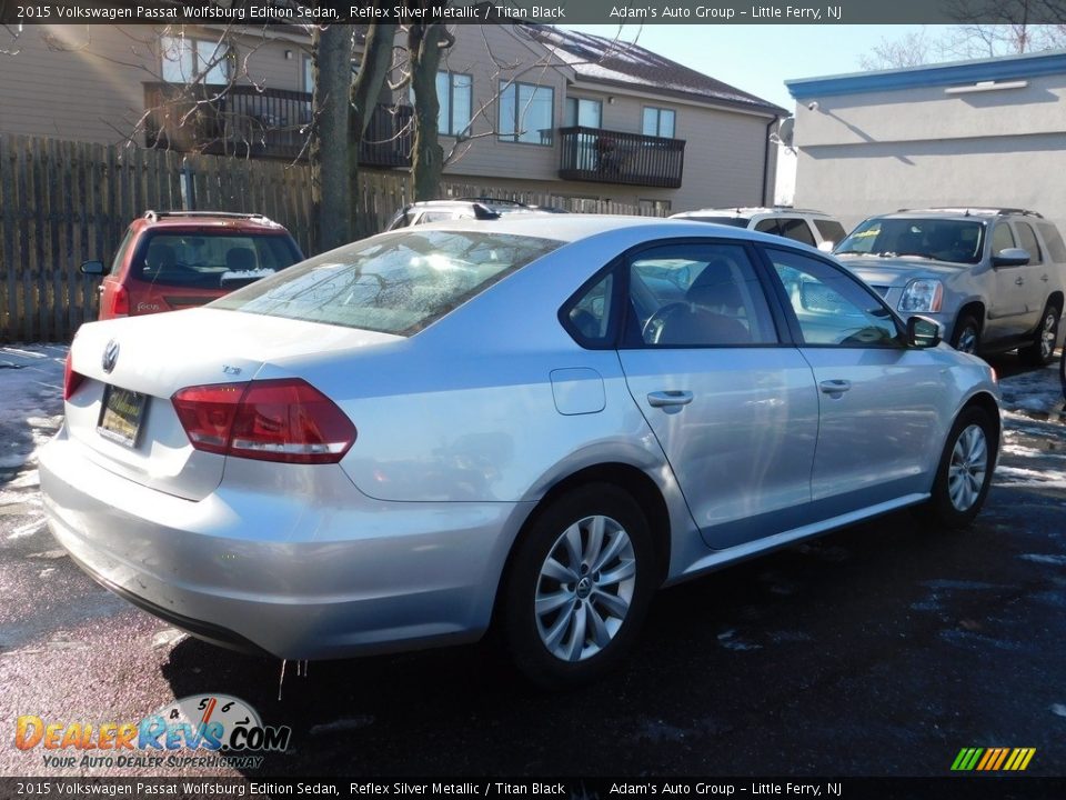 2015 Volkswagen Passat Wolfsburg Edition Sedan Reflex Silver Metallic / Titan Black Photo #5