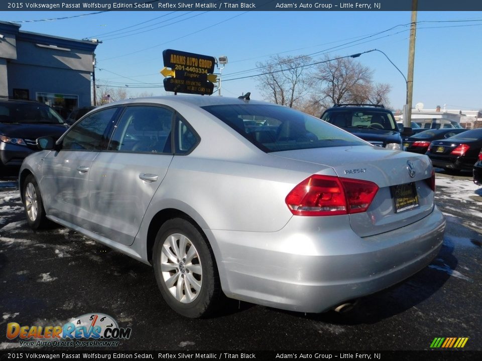 2015 Volkswagen Passat Wolfsburg Edition Sedan Reflex Silver Metallic / Titan Black Photo #6