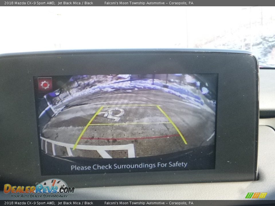 2018 Mazda CX-9 Sport AWD Jet Black Mica / Black Photo #14