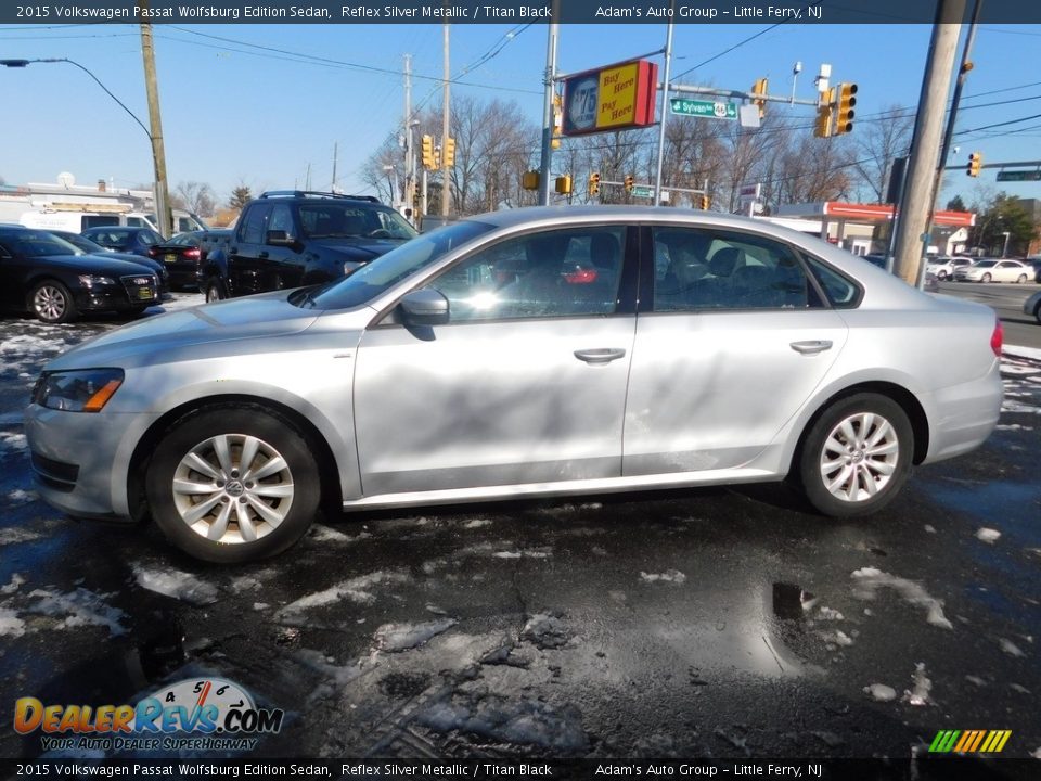 2015 Volkswagen Passat Wolfsburg Edition Sedan Reflex Silver Metallic / Titan Black Photo #7