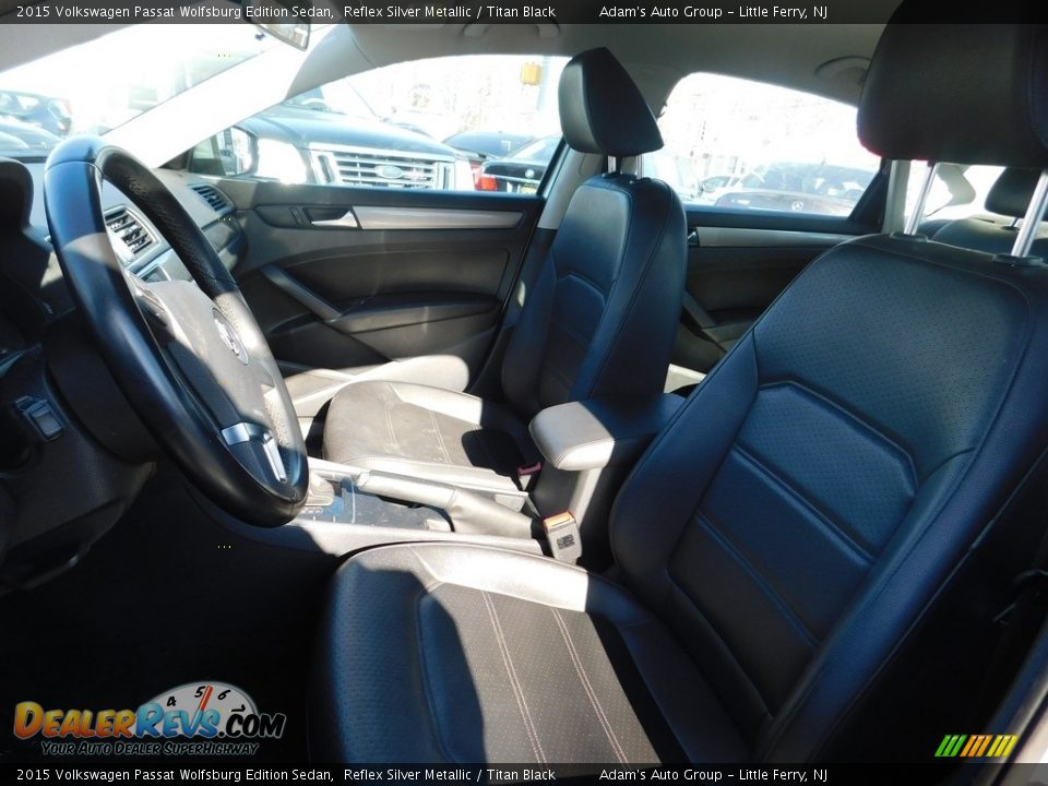 2015 Volkswagen Passat Wolfsburg Edition Sedan Reflex Silver Metallic / Titan Black Photo #12