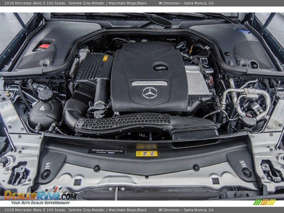 2018 Mercedes-Benz E 300 Sedan Selenite Grey Metallic / Macchiato Beige/Black Photo #8