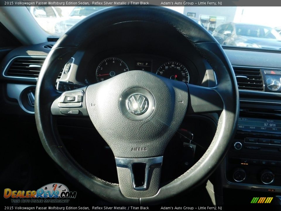 2015 Volkswagen Passat Wolfsburg Edition Sedan Reflex Silver Metallic / Titan Black Photo #24