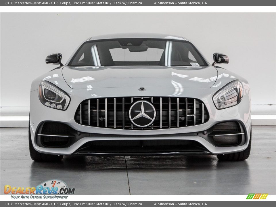 2018 Mercedes-Benz AMG GT S Coupe Iridium Silver Metallic / Black w/Dinamica Photo #2