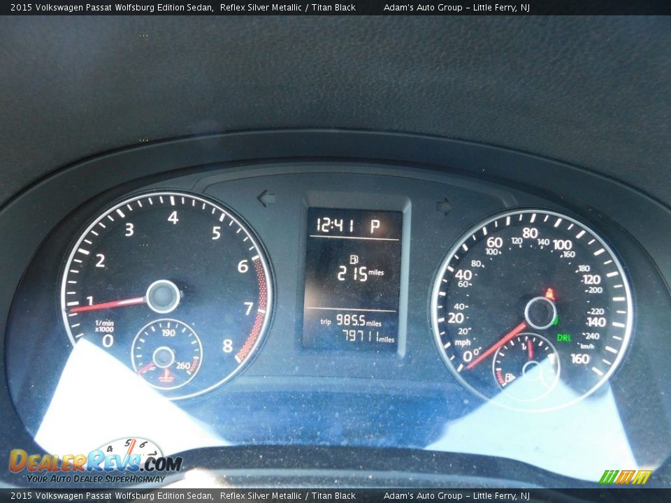 2015 Volkswagen Passat Wolfsburg Edition Sedan Reflex Silver Metallic / Titan Black Photo #26