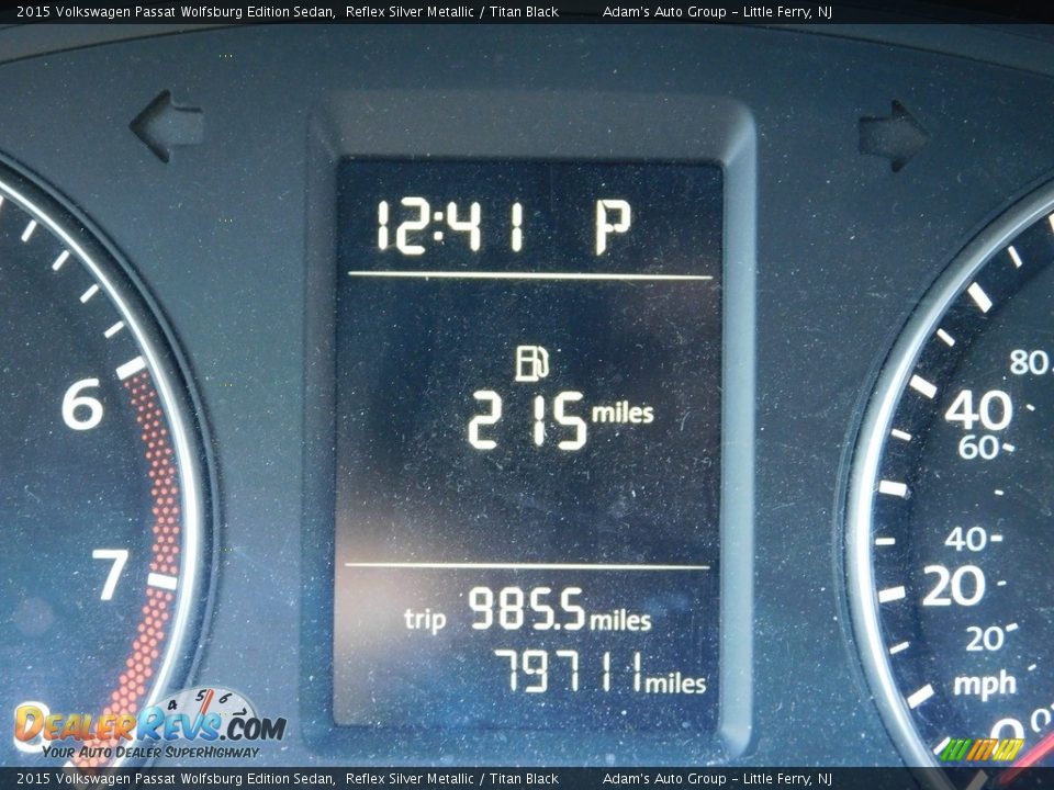 2015 Volkswagen Passat Wolfsburg Edition Sedan Reflex Silver Metallic / Titan Black Photo #27