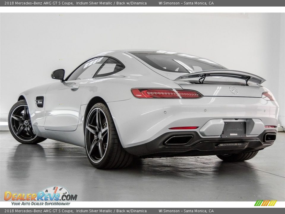 2018 Mercedes-Benz AMG GT S Coupe Iridium Silver Metallic / Black w/Dinamica Photo #10