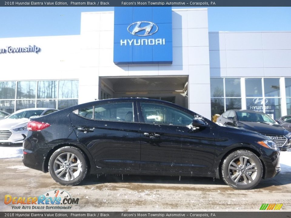2018 Hyundai Elantra Value Edition Phantom Black / Black Photo #1