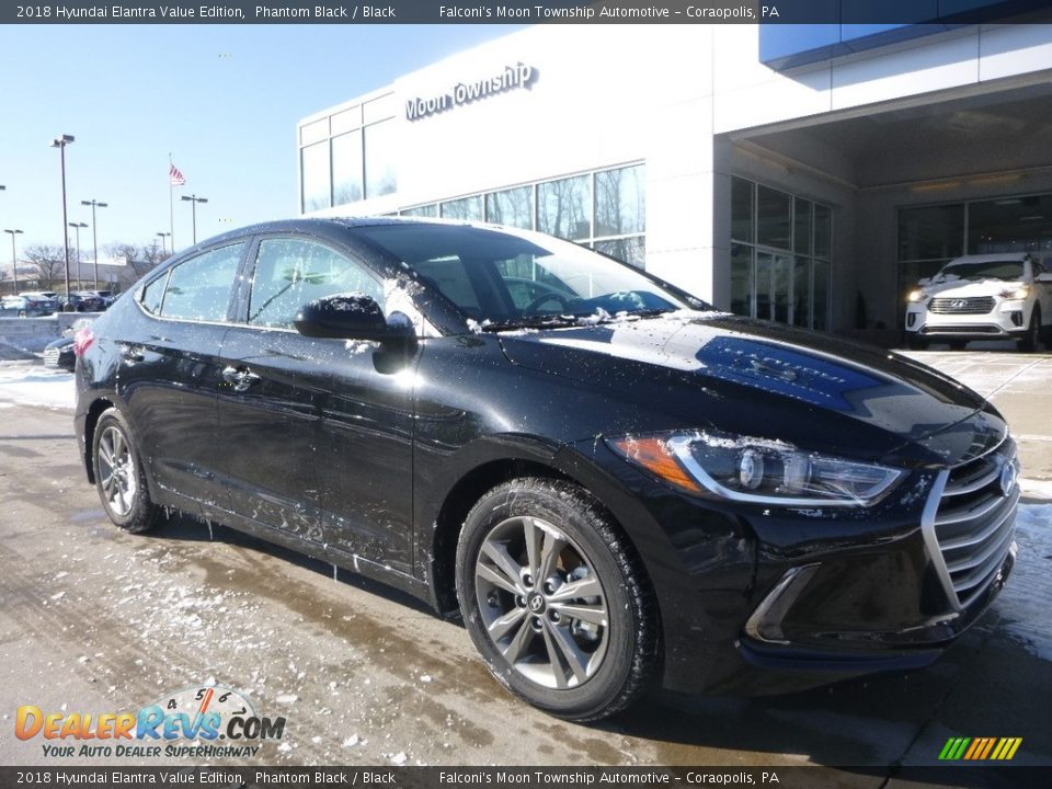 2018 Hyundai Elantra Value Edition Phantom Black / Black Photo #3