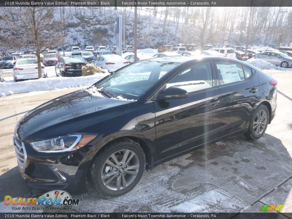 2018 Hyundai Elantra Value Edition Phantom Black / Black Photo #5
