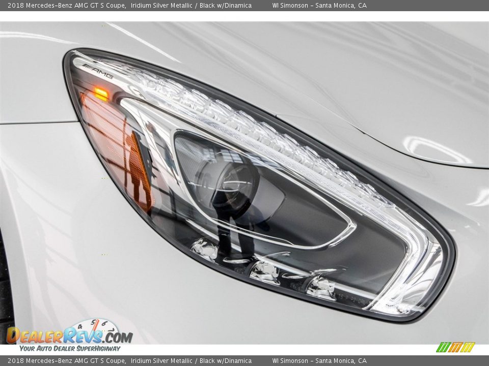 2018 Mercedes-Benz AMG GT S Coupe Iridium Silver Metallic / Black w/Dinamica Photo #35