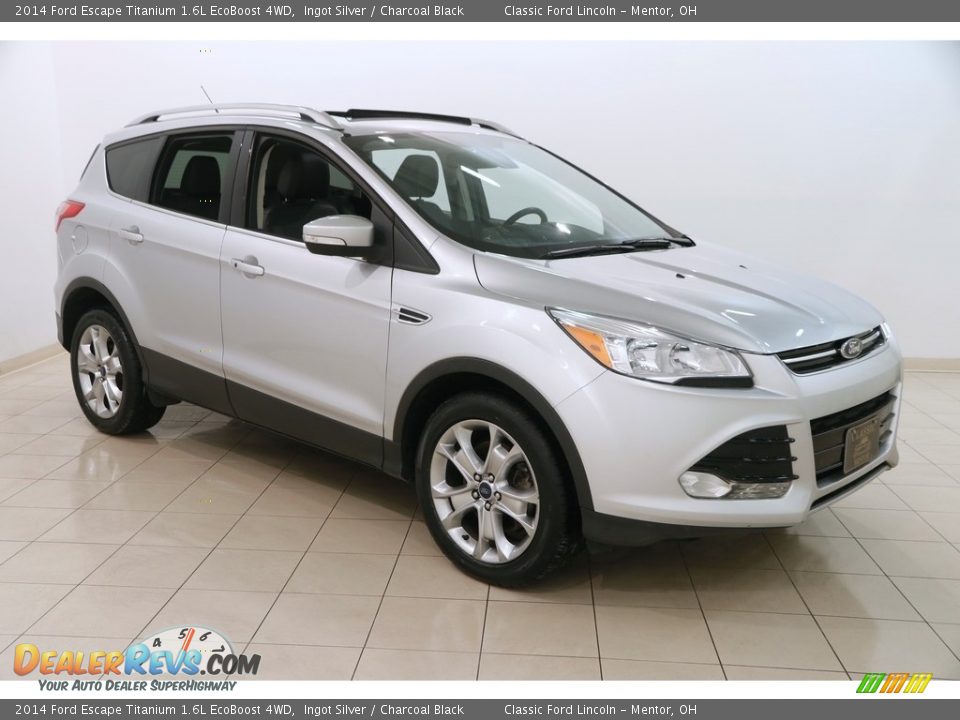 2014 Ford Escape Titanium 1.6L EcoBoost 4WD Ingot Silver / Charcoal Black Photo #1