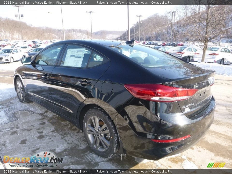 2018 Hyundai Elantra Value Edition Phantom Black / Black Photo #6