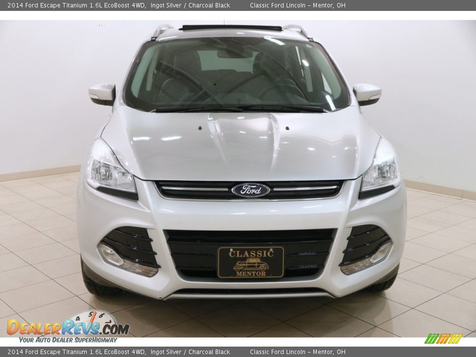 2014 Ford Escape Titanium 1.6L EcoBoost 4WD Ingot Silver / Charcoal Black Photo #2