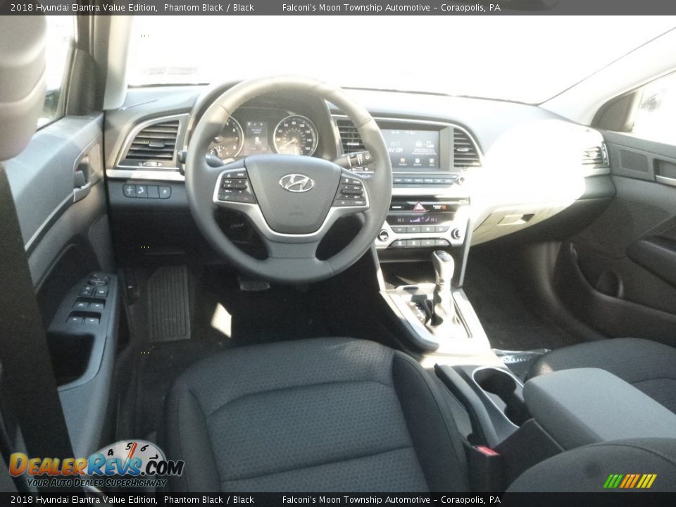 2018 Hyundai Elantra Value Edition Phantom Black / Black Photo #9