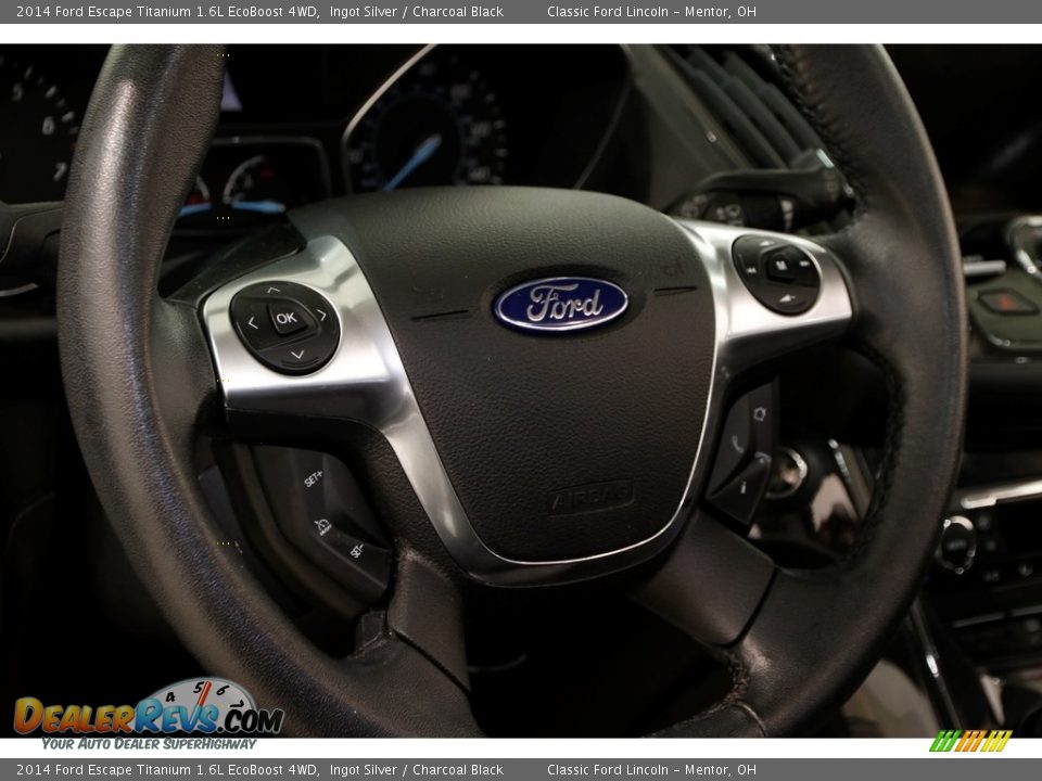 2014 Ford Escape Titanium 1.6L EcoBoost 4WD Ingot Silver / Charcoal Black Photo #6