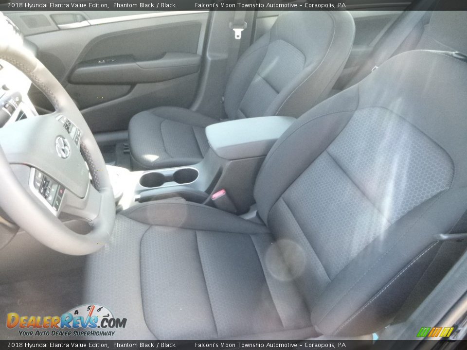 2018 Hyundai Elantra Value Edition Phantom Black / Black Photo #11