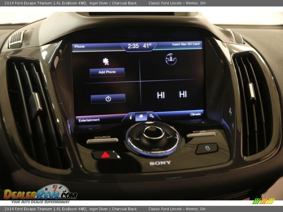2014 Ford Escape Titanium 1.6L EcoBoost 4WD Ingot Silver / Charcoal Black Photo #8