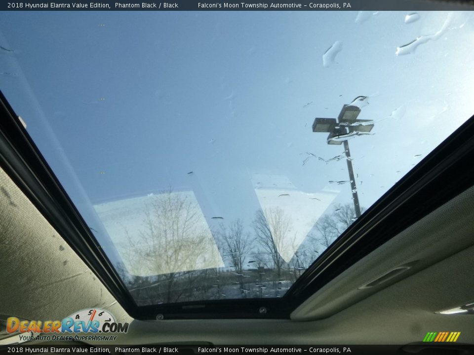 2018 Hyundai Elantra Value Edition Phantom Black / Black Photo #13