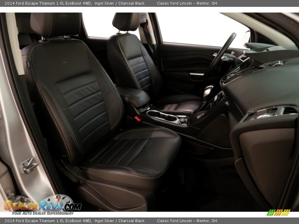 2014 Ford Escape Titanium 1.6L EcoBoost 4WD Ingot Silver / Charcoal Black Photo #14