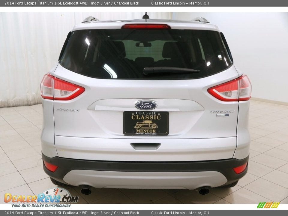 2014 Ford Escape Titanium 1.6L EcoBoost 4WD Ingot Silver / Charcoal Black Photo #17