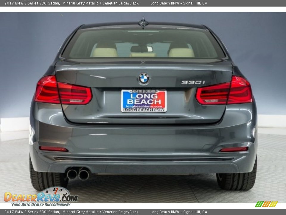 2017 BMW 3 Series 330i Sedan Mineral Grey Metallic / Venetian Beige/Black Photo #3